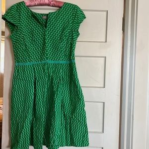 EShakti green/blue zig zag dress, size XL/16